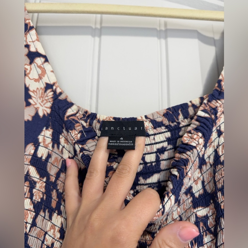 Sanctuary Navy and Cream Patterned Dress - Picture 3 of 3